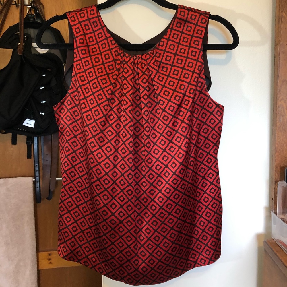 Tory Burch Silk Patterned Blouse Size 6